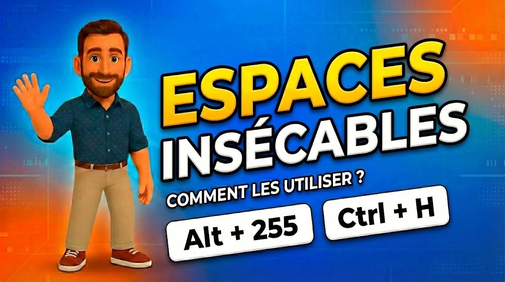 Les espaces insécables